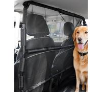 VEVOR Barriera per Auto per Cani Universale, Divisorio per Auto per Montaggio sul Sedile Anteriore 1280 mm di Larghezza, Barriera per Animali Domestici per Veicoli con Rete Trasparente, per SUV, Nero