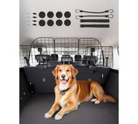 VEVOR Barriera Universale Regolabile per Animali Domestici per Auto, Camion e SUV, Divisorio per Cancello in Tubo Metallo Resistente, Tiene Animali Lontani dai Sedili, Nero 408-1565 mm