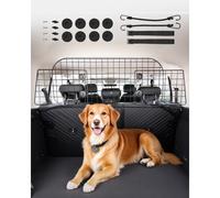 VEVOR Barriera Universale Regolabile per Animali Domestici per Auto, Camion e SUV, Divisorio per Cancello in Tubo Metallo Resistente, Tiene Animali Lontani dai Sedili, Nero 900 x 416 mm