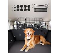 VEVOR Barriera Universale Regolabile per Animali Domestici per Auto, Camion e SUV, Divisorio per Cancello in Tubo Metallo Resistente, Tiene Animali Lontani dai Sedili, Nero 928 -1524 mm