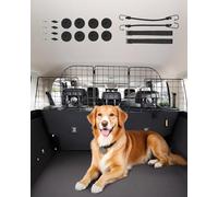 VEVOR Barriera Universale Regolabile per Animali Domestici per Auto, Camion e SUV, Divisorio per Cancello in Tubo Metallo Resistente, Tiene Animali Lontani dai Sedili, Nero 928-1524 mm