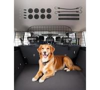 VEVOR Barriera Universale Regolabile per Animali Domestici per Auto, Camion e SUV, Divisorio per Cancello in Tubo Metallo Resistente, Tiene Animali Lontani dai Sedili, Nero 968 x 1865 mm