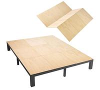 VEVOR Base Misura California King per Letto a Castello, Sostegno Pieghevole per Materasso con Cinghie Nylon, Legno Compensato Bordi arrotondati e Anti-cedimento, per Strutture Metalliche Matrimoniali