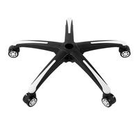 VEVOR Base Universale per Sedia da Computer con 5 Ruote e Gambe Rinforzate, Carico Statico, 71,1 cm, Nero+Bianco