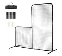 VEVOR Baseball di Tipo L per Gabbia da Battitura, 84" x 38" x 84" Ombrello di Sicurezza per Baseball e Softball, Rete da Battente Portatile con Borsa per Il Trasporto e Picchetti da Terra