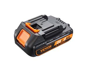 VEVOR Batteria di Ricambio per Batteria Ricaricabile al Litio da 20 V 2,0 Ah, Batteria Sostitutiva ad Alta Capacità per Batterie di Utensili Elettrici Compatibile con Elettroutensili di Batteria 20 V