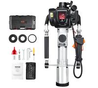 VEVOR Battipali a Scoppio 37,77 cc a Benzina Motore 4 Tempi Piantapali a Benzina per Pali di Recinzione con Testa di Guida 3 Pali (45/55/88 mm) 1000 W Portatile per Fattoria, Recinzione Cortile