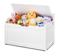 VEVOR Panca Portaoggetti in Legno Bambini Piccoli 830 x 455 x 609 mm Bianco