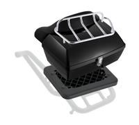 VEVOR Bauletto Universale per Moto in PP Resistente - 48 L Portaoggetti Impermeabile Staccabile con Base Multiforo