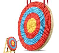 VEVOR Bersaglio Portatile Tiro con l'Arco Bersaglio in Paglia Diametro 50,8 cm