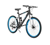 VEVOR Bicicletta da Montagna 66,04 cm Bicicletta MTB con Doppia Sospensione Completa, Cambio Rotativo a 21 Velocità, Sella Comfort, Freni a Doppio Disco, Telaio in Lega di Alluminio, Bici Sportiva