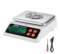 VEVOR Bilancia contapezzi industriale, bilancia digitale per valuta 10 kg x 0,1 g, unità g/kg/lb/oz/ct, bilancia elettronica per conteggio inventario con display LED uso commerciale