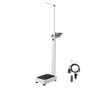 VEVOR Bilancia Digitale Medica, Bilancia Professionale per Medici per Peso Altezza, Bilancia Multifunzione Asta Altezza Integrata, 2 Unità (kg/lb), BMI per Casa Ospedale Palestra, Capacità 226,7 kg