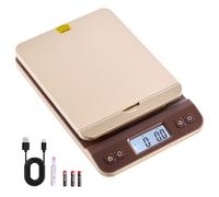 VEVOR Bilancia Postale Digitale Alta Precisione da 2 g, Bilancia per Pacchi Postale Commerciale da 40 kg, Design con Supporto Ribaltabile e Facile Calibrazione, Adatta per Uso Domestico e in Ufficio