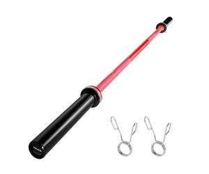 VEVOR Bilanciere 1800 mm, per Piastre da 50 mm, Bilanciere con Impugnatura Zigrinata per Allenamento della Forza, Sollevamento Pesi, Stacco da Terra, Distensione su Panca, Capacità 317 kg
