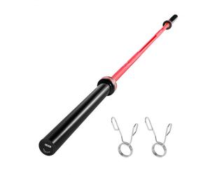 VEVOR Bilanciere 2200 mm, per Piastre da 50 mm, Bilanciere con Impugnatura Zigrinata per Allenamento della Forza, Sollevamento Pesi, Stacco da Terra, Distensione su Panca, Capacità 453 kg