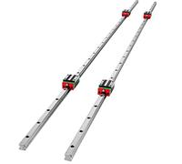 VEVOR Binario di Guida Lineare in Miniatura, HSR15X1500, Binario Lineare +2 Blocchi di Guida 15-1550 mm, Binari Lineari CNC, per Router CNC/Smerigliatrice CNC/Stampa di Macchine Industriali