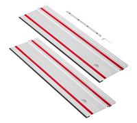 VEVOR Binario di Guida per Seghe Circolari Guida per Troncatrice Circolare Materiale in Alluminio Lunghezza Guida 698,5 mm Kit di Guide 2 pz Connettore 1 pz Lavorazione del Legno da Falegnameria