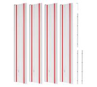 VEVOR Binario di Guida per Troncatrice Circolare Lunghezza Guida 698,5 mm Set 4 Guide in Alluminio 3 Connettori, Set di Guide per Seghe Circolari per Lavorazione del Legno per Fai-da-te Falegnameria