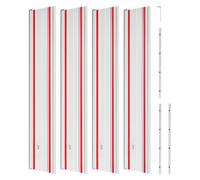 VEVOR Binario di Guida per Troncatrice Circolare Lunghezza Guida 698,5 mm Set 4 Guide in Alluminio 3 Connettori, Set di Guide per Seghe Circolari per Lavorazione del Legno per Fai-da-te Falegnameria