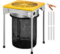 VEVOR Biotrituratore 45x45x66 cm con 2 Velocità Elettrica 50 W, Tagliafoglie in Acciaio Inossidabile con 6 Lame Extra, Trituratore per il Taglio di Piante, Foglie, Muschi e Arbusti