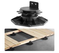 VEVOR Blocchi di Supporto per Ponte, 24 Pezzi, Supporto per Ponti in Plastica, Carico di 907,18 kg Pavimentazione, Sollevamento 30 a 60 mm Base di Fondazione per Capannone Regolabile in Altezza