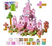 VEVOR Blocchi Magnetici, Set 100 PZ del Castello della Principessa, Cubi Magnetici da Costruzione per Bambini, Giocattoli Sensoriali STEM Montessori, Giocattolo da Costruzione Impilabile per Bambini