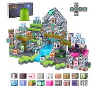 VEVOR Blocchi Magnetici, Set 100 PZ di Zombi del Cimitero, Cubi Magnetici da Costruzione per Bambini, Giocattoli Sensoriali STEM Montessori, Giocattolo da Costruzione Impilabile per Bambini