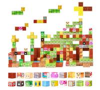 VEVOR Blocchi Magnetici, Set da 100 Pezzi, Cubi Magnetici da Costruzione per Bambini, Giocattoli Sensoriali STEM Montessori, Giocattolo da Costruzione Impilabile per Bambini, Facile da Riporre