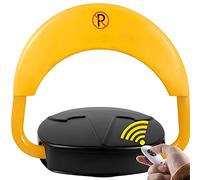 HUHU Blocco del parcheggio automatico con telecomando elettronico, parcheggio privato, blocco del parcheggio con allarme barriera automatica con allarme barriera automatica, batteria non inclusa