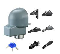 VEVOR Blocco di Sicurezza per Gancio di Traino, Compatibile con Ganci da 58,6 mm, con 3 Chiavi, Antieffrazione e Anticorrosione, Antifurto, per Camper, Roulotte e Barche, Peso del 6,1 kg