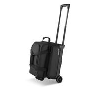VEVOR Borsa da Bowling per 2 Palle con Ruote Doppie e Scomparto Separato per le Scarpe, Fino alla Taglia USA 16, Tasca per Accessori, Maniglia Retrattile Estensibile Fino a 105 cm Nero