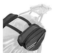 VEVOR Borsa da Sella Laterale per Moto, 30 L con Copertura Impermeabile e Cinghie, Compatibile con Maggior Parte delle Motociclette, Borsa Portabagagli per Moto Sportive all'Aperto, Nero