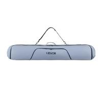 VEVOR Borsa da Snowboard, Fino a 165 cm, Borsa Imbottita per Sci e Snowboard, Tessuto Oxford Impermeabile 600D, con Cinghie Interne Regolabili, per Occhiali, Guanti, Casco e Scarponi Grigio