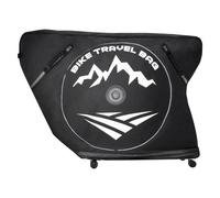 VEVOR Borsa da Viaggio per Bicicletta Interasse Massimo 106 cm, Borsa per il Trasporto di Biciclette in 600D con Lucchetto TSA e Doppia Cerniera, Custodia per Bicicletta Nera per Viaggi Aerei