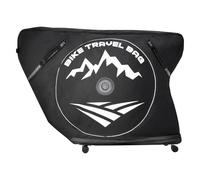 VEVOR Borsa da Viaggio per Bicicletta Interasse Massimo 106 cm, Borsa per il Trasporto di Biciclette in 600D con Lucchetto TSA e Doppia Cerniera, Custodia per Bicicletta Nera per Viaggi Aerei