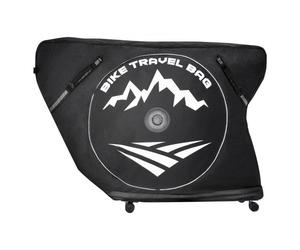 VEVOR Borsa da Viaggio per Bicicletta Interasse Massimo 106 cm, Borsa per il Trasporto di Biciclette in 600D con Lucchetto TSA e Doppia Cerniera, Custodia per Bicicletta Nera per Viaggi Aerei