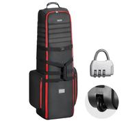 VEVOR Borsa da Viaggio per Golf, Custodia Morbida da Viaggio per Esterni, in Poliestere Oxford 1800D Resistente, Impermeabile, Imbottita con Ruote, Borsa Pieghevole per Mazze da Golf per Aereo