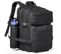 VEVOR Borsa da Viaggio Tattica Borsa a Tracolla 45L con Design Molle e 3 Tasche, Borsa da Viaggio Militare per Attrezzatura, Zaino Viaggi Sportivi all'Aria Aperta Campeggio Abbigliamento Fitness Nero