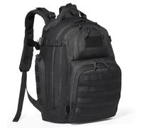 VEVOR Borsa da Viaggio Zaino 25 L con Design Molle Imbottitura in Spugna, Borsa Viaggio Militare Zaino Borsa per Attrezzatura Zaino per Avventure all'Aria Aperta Escursionismo Caccia Nero