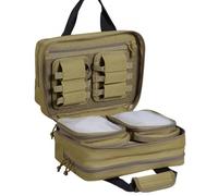 VEVOR Borsa per armi da fuoco per caccia, Borsa per fucile capienza 2 pezzi, Zaino per fucili con 2 pezzi 6 scomparti per caricatori, Zaino per utensili per caccia all'aperto, Borsa marrone