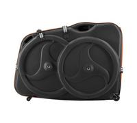 VEVOR Borsa per Bicicletta da Viaggio per Bici da Strada 700 C, con Guscio Rigido in EVA, Fibbia a Sgancio Rapido, Doppia Cerniera e Lucchetto TSA, Custodia per Bicicletta Nera per Viaggi Aerei