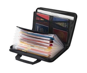 VEVOR Borsa Portadocumenti Ignifuga, Borsa Termoisolante Ignifuga e Impermeabile da 1000°C, Scatola Ignifuga Portatile Multistrato per Sicurezza di Documenti, Ufficio e Viaggi, per Passaporti