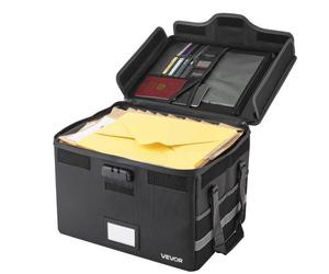 VEVOR Borsa Portadocumenti Ignifuga, Scatola Ignifuga e Impermeabile con Isolamento Termico a 1000°C con Serratura, Borsa Portatile a Uno Strato per Documenti da Viaggio, File per Ufficio