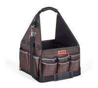 VEVOR Borsa Portautensili Aperta 330 mm, 45 Tasche, Organizer Portatile per Attrezzi con Base Resistente e Durevole, Manico Comodo e Tracolla Regolabile, per Professionisti, Fai da Te e Cantiere