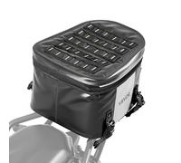 VEVOR Borsa Posteriore per Moto, Borsa da Sella Posteriore da 28 L con Tessuto Impermeabile, per Bagagli da Moto Sport all'Aria Aperta con Tasca e Fibbia Regolabile, Portapacchi Universali, Nero