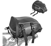 VEVOR Borsa Posteriore per Moto, Espandibile da 10 L con Copertura Antipioggia Impermeabile, Borsa da Viaggio per Bagagli per Sportivi all'Aria Aperta, Zaino con Tracolle, Tasca, Nero