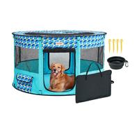 VEVOR Box Cani Recinto Portatile per Animali Pieghevole Portatile 1117mm Rotondo