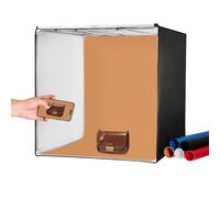 VEVOR Box Fotografico per Studio 81,5x81,5 cm 5600 K con 210 Luci LED 5 Fondali