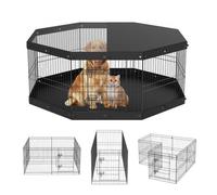 VEVOR Recinti per Cani Pieghevole 8 Pannelli 61 cm Tappetino Copertura Interno